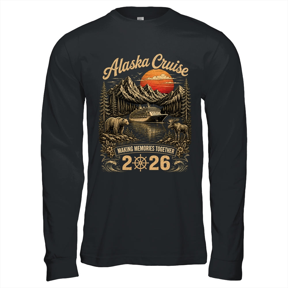 Funny Matching Family Friends Group Alaska Cruise 2026 Shirt & Hoodie | teecentury