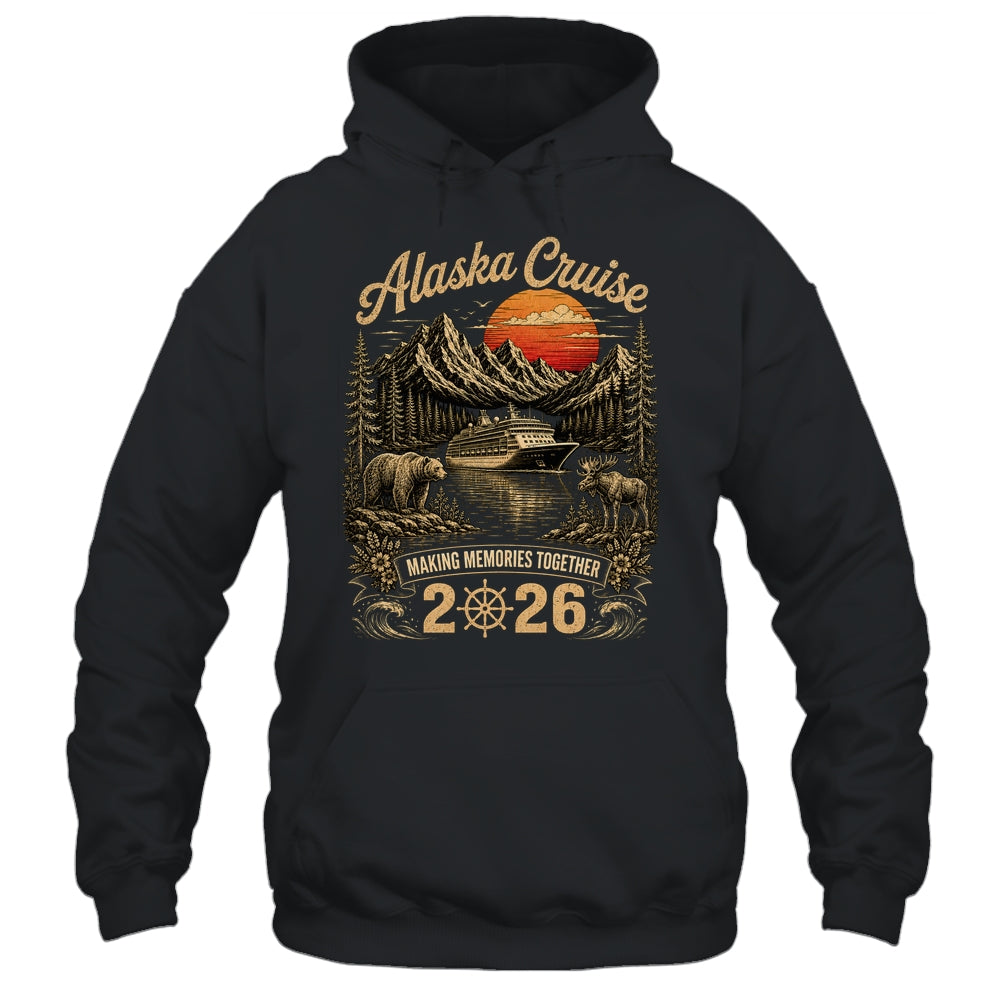 Funny Matching Family Friends Group Alaska Cruise 2026 Shirt & Hoodie | teecentury