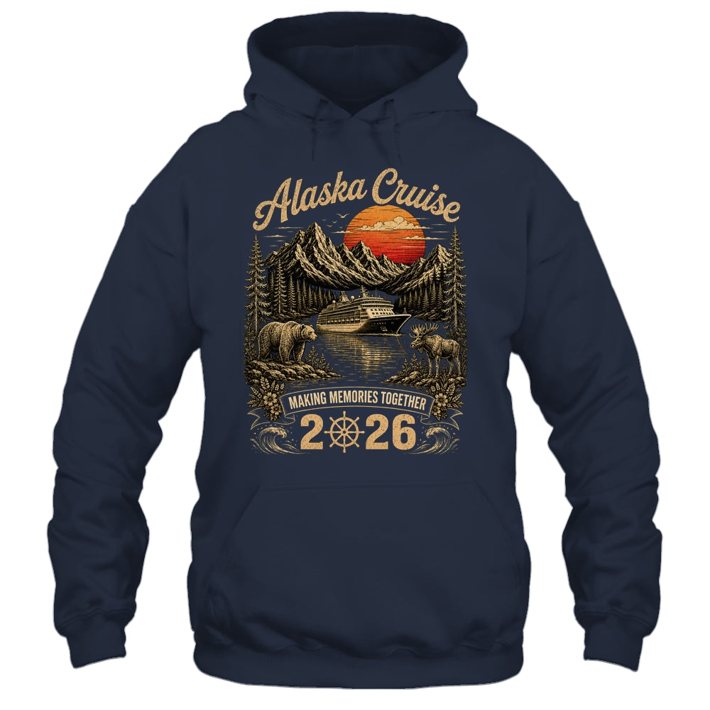 Funny Matching Family Friends Group Alaska Cruise 2026 Shirt & Hoodie | teecentury