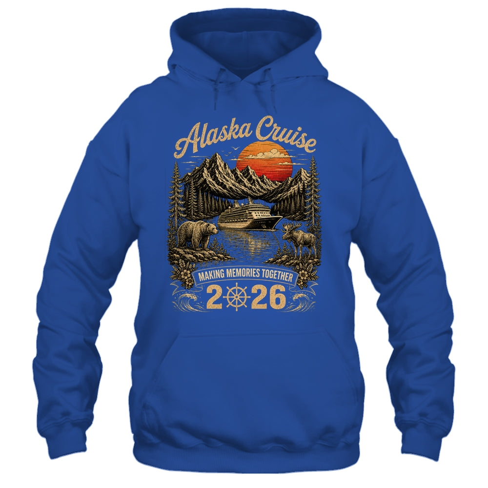 Funny Matching Family Friends Group Alaska Cruise 2026 Shirt & Hoodie | teecentury