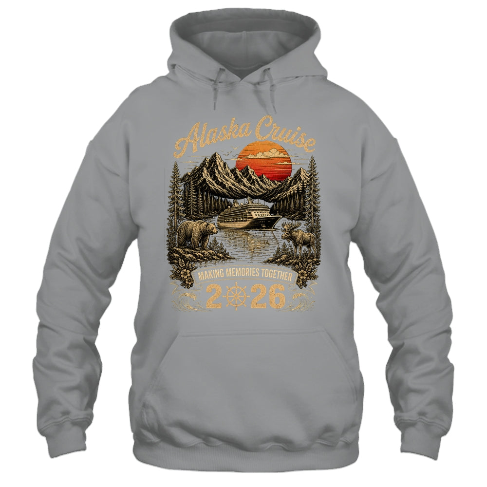 Funny Matching Family Friends Group Alaska Cruise 2026 Shirt & Hoodie | teecentury
