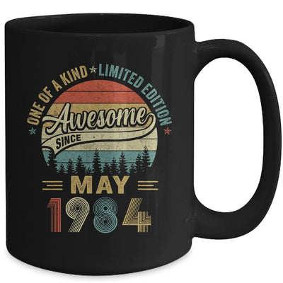 Funny May 1984 Vintage 40th Birthday Decorations Men Mug | teecentury