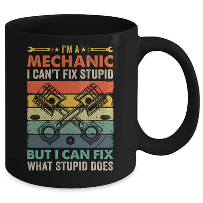 Funny Mechanic For Men Dad Car Auto Diesel Garage Retro Mug | teecentury