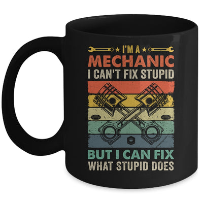 Funny Mechanic For Men Dad Car Auto Diesel Garage Retro Mug | teecentury