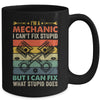 Funny Mechanic For Men Dad Car Auto Diesel Garage Retro Mug | teecentury