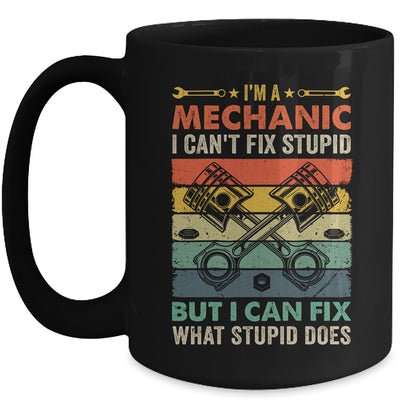 Funny Mechanic For Men Dad Car Auto Diesel Garage Retro Mug | teecentury