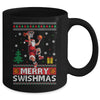 Funny Merry Swishmas Ugly Christmas Basketball Christmas Mug | teecentury