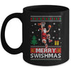 Funny Merry Swishmas Ugly Christmas Basketball Christmas Mug | teecentury