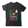 Funny Merry Vibes Only Christmas Tree Light Holiday Xmas Shirt & Sweatshirt | teecentury