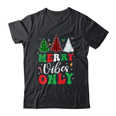 Funny Merry Vibes Only Christmas Tree Light Holiday Xmas Shirt & Sweatshirt | teecentury