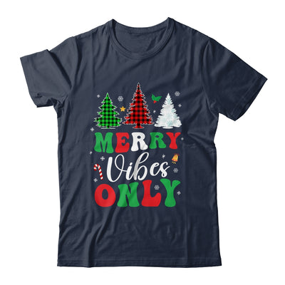Funny Merry Vibes Only Christmas Tree Light Holiday Xmas Shirt & Sweatshirt | teecentury