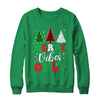 Funny Merry Vibes Only Christmas Tree Light Holiday Xmas Shirt & Sweatshirt | teecentury
