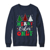 Funny Merry Vibes Only Christmas Tree Light Holiday Xmas Shirt & Sweatshirt | teecentury