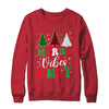 Funny Merry Vibes Only Christmas Tree Light Holiday Xmas Shirt & Sweatshirt | teecentury