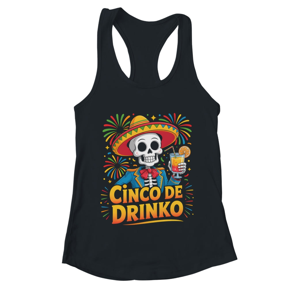 Funny Mexican Cinco De Drinko Cinco De Mayo Fiesta Outfit Shirt & Tank Top | teecentury