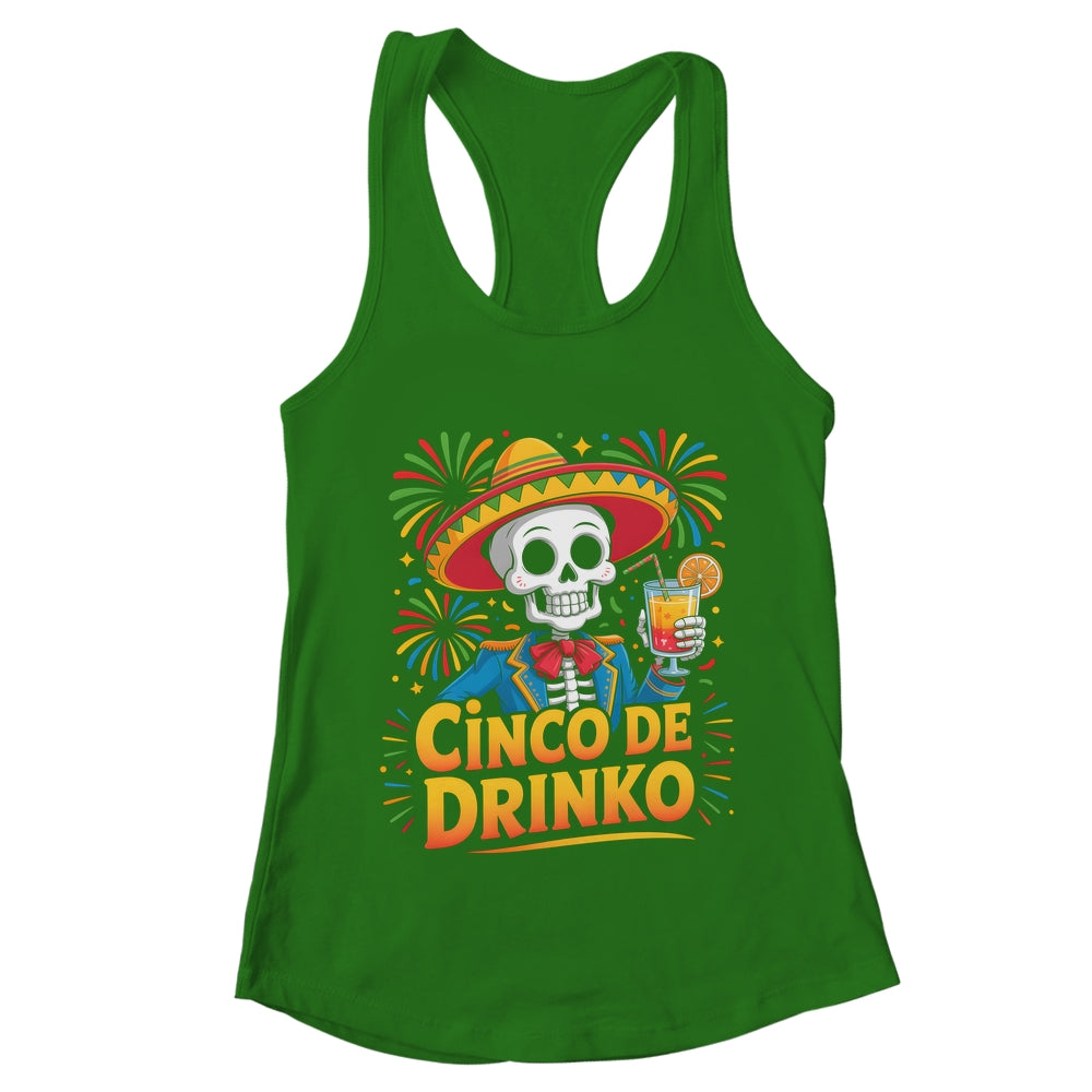 Funny Mexican Cinco De Drinko Cinco De Mayo Fiesta Outfit Shirt & Tank Top | teecentury
