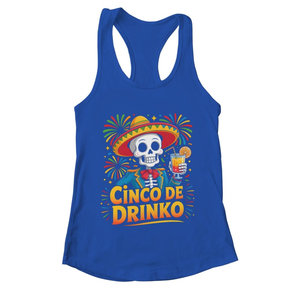 Funny Mexican Cinco De Drinko Cinco De Mayo Fiesta Outfit Shirt & Tank Top | teecentury