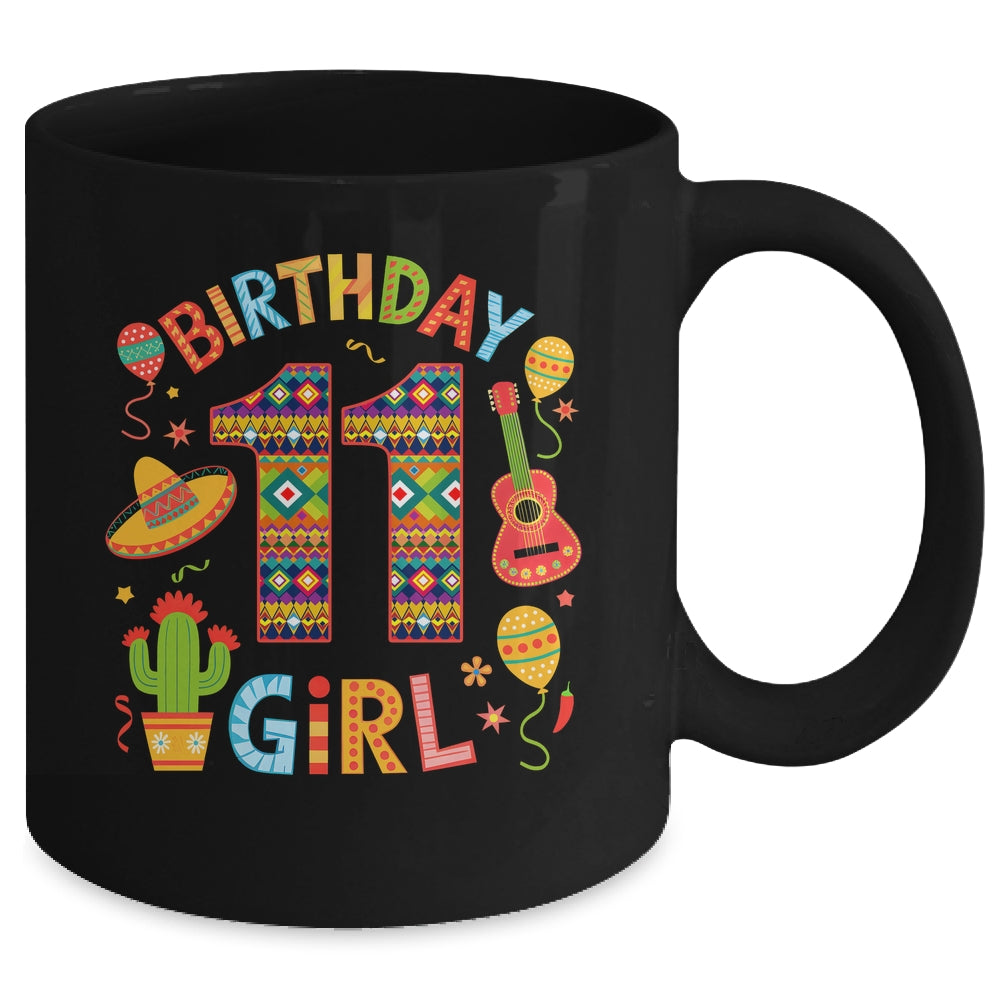 Funny Mexican Party 11th Birthday Girl Fiesta 11 Year Old Mug | teecentury