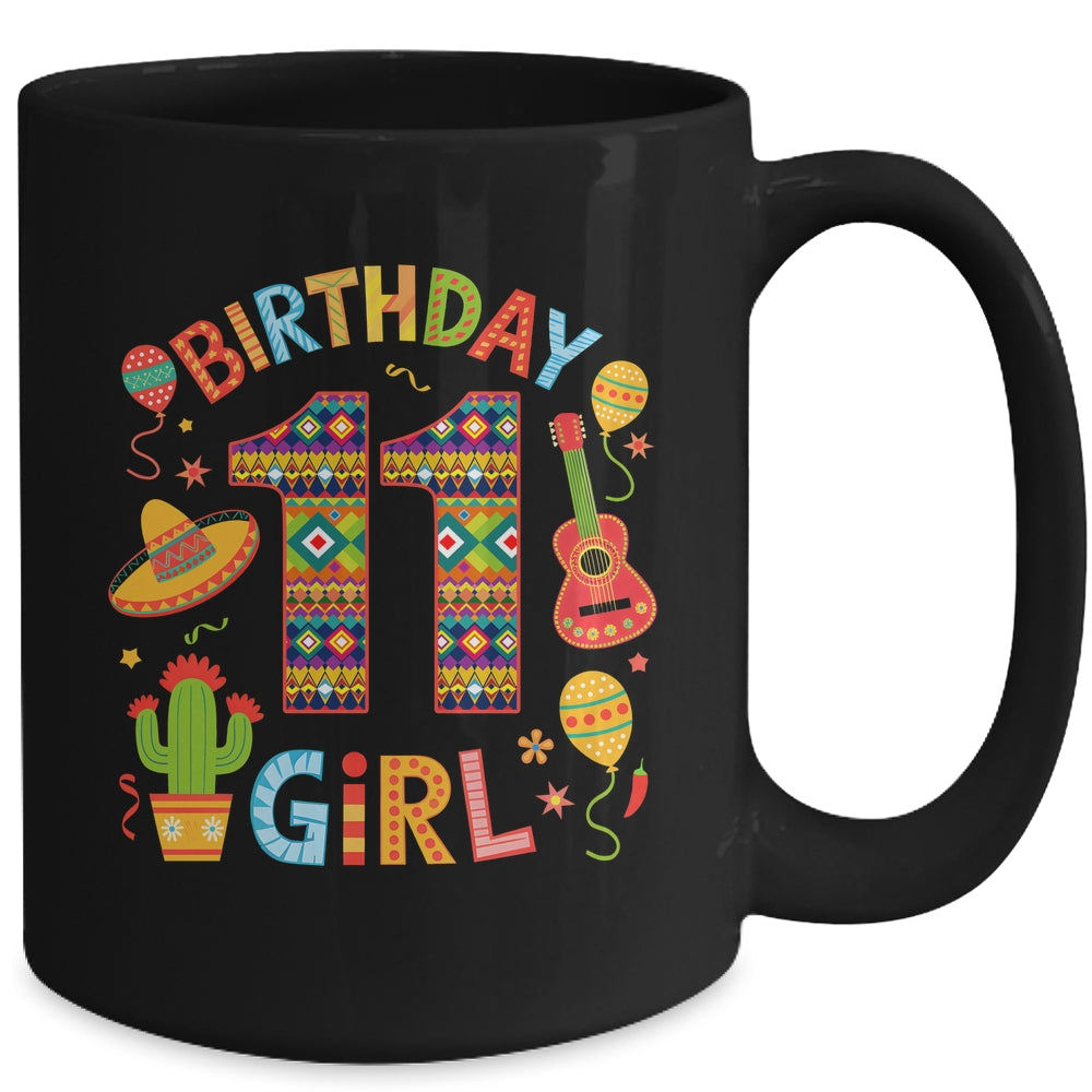 Funny Mexican Party 11th Birthday Girl Fiesta 11 Year Old Mug | teecentury