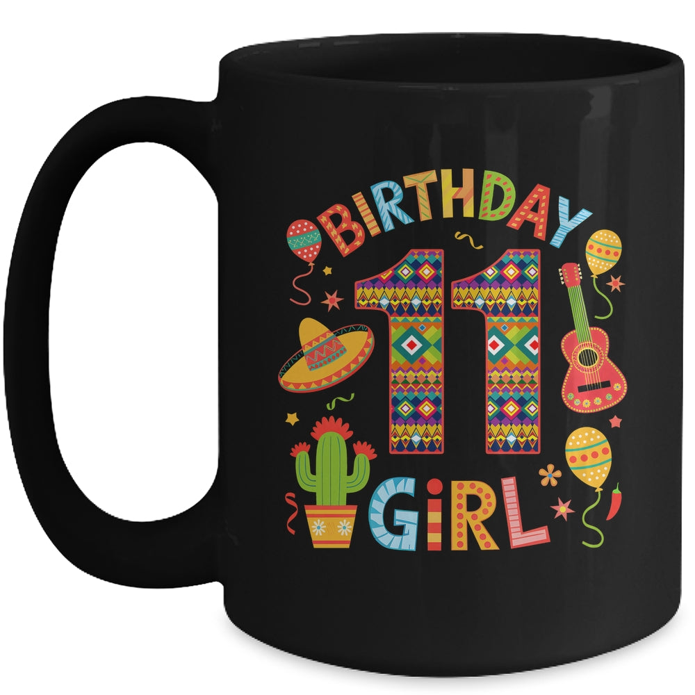 Funny Mexican Party 11th Birthday Girl Fiesta 11 Year Old Mug | teecentury