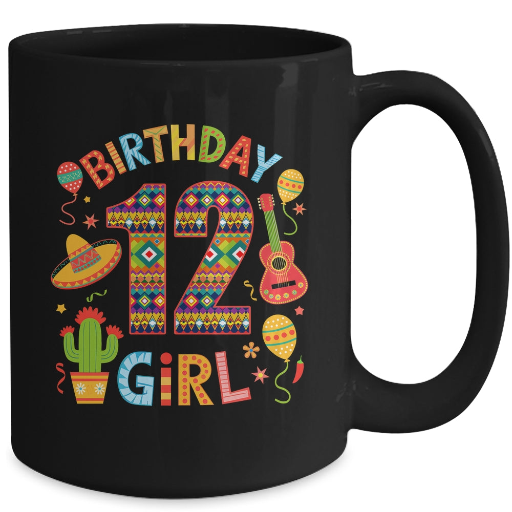 Funny Mexican Party 12th Birthday Girl Fiesta 12 Year Old Mug | teecentury
