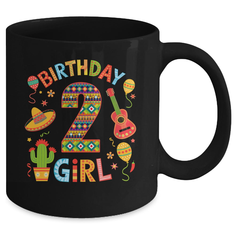 Funny Mexican Party 2nd Birthday Girl Fiesta 2 Year Old Mug | teecentury