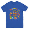 Funny Mexican Party 9th Birthday Girl Fiesta 9 Year Old Youth Shirt | teecentury