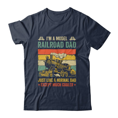 Funny Model Railroad Train Cool Dad Fathers Day Retro Shirt & Hoodie | teecentury