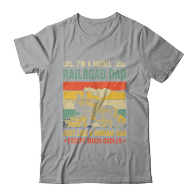 Funny Model Railroad Train Cool Dad Fathers Day Retro Shirt & Hoodie | teecentury