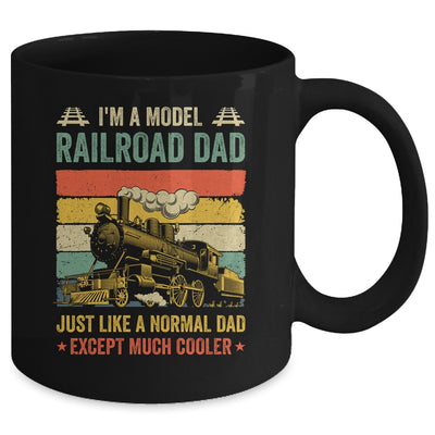 Funny Model Railroad Train Cool Dad Fathers Day Retro Mug | teecentury