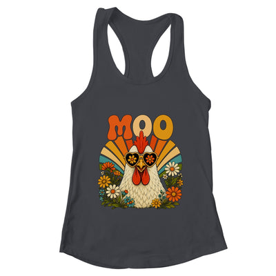 Funny Moo Chicken Graphic Tee Men Women Farm Animal Vintage Shirt & Tank Top | teecentury