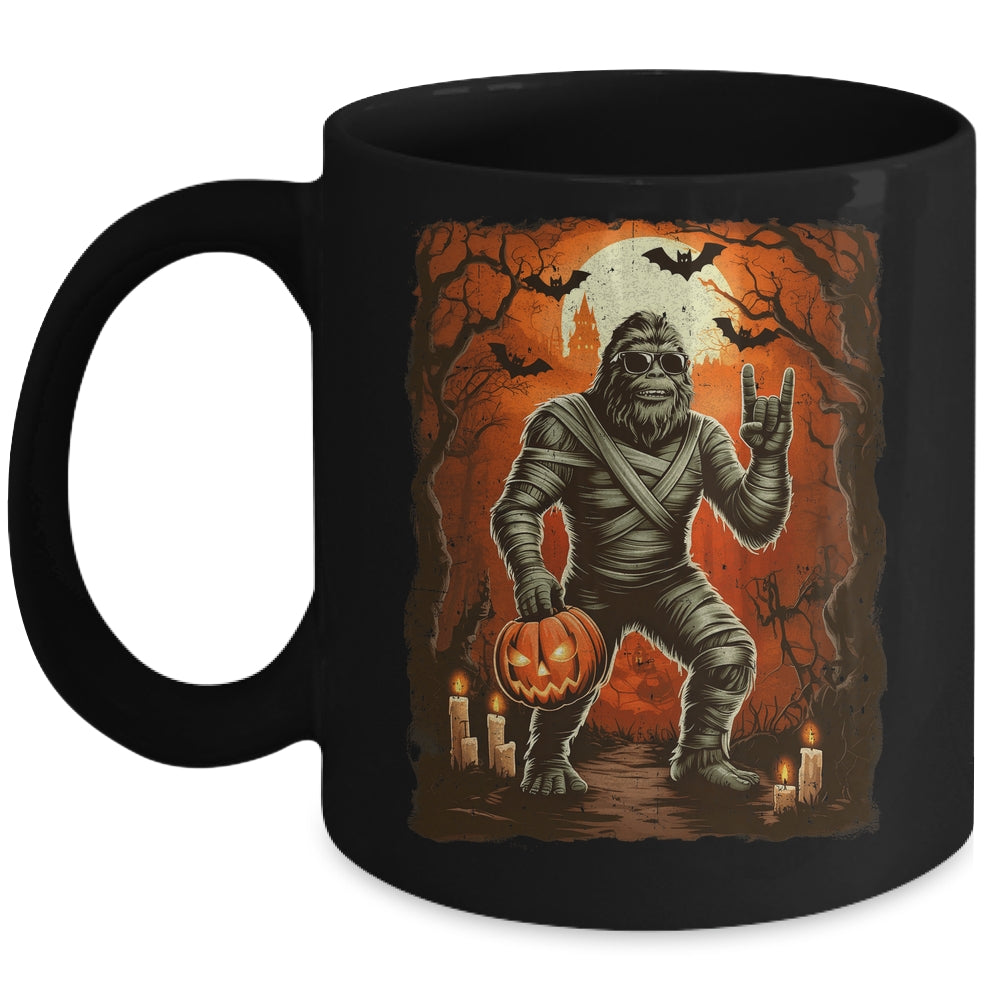 Funny Mummy Bigfoot Halloween Costumes Spooky Season Mens Mug | teecentury