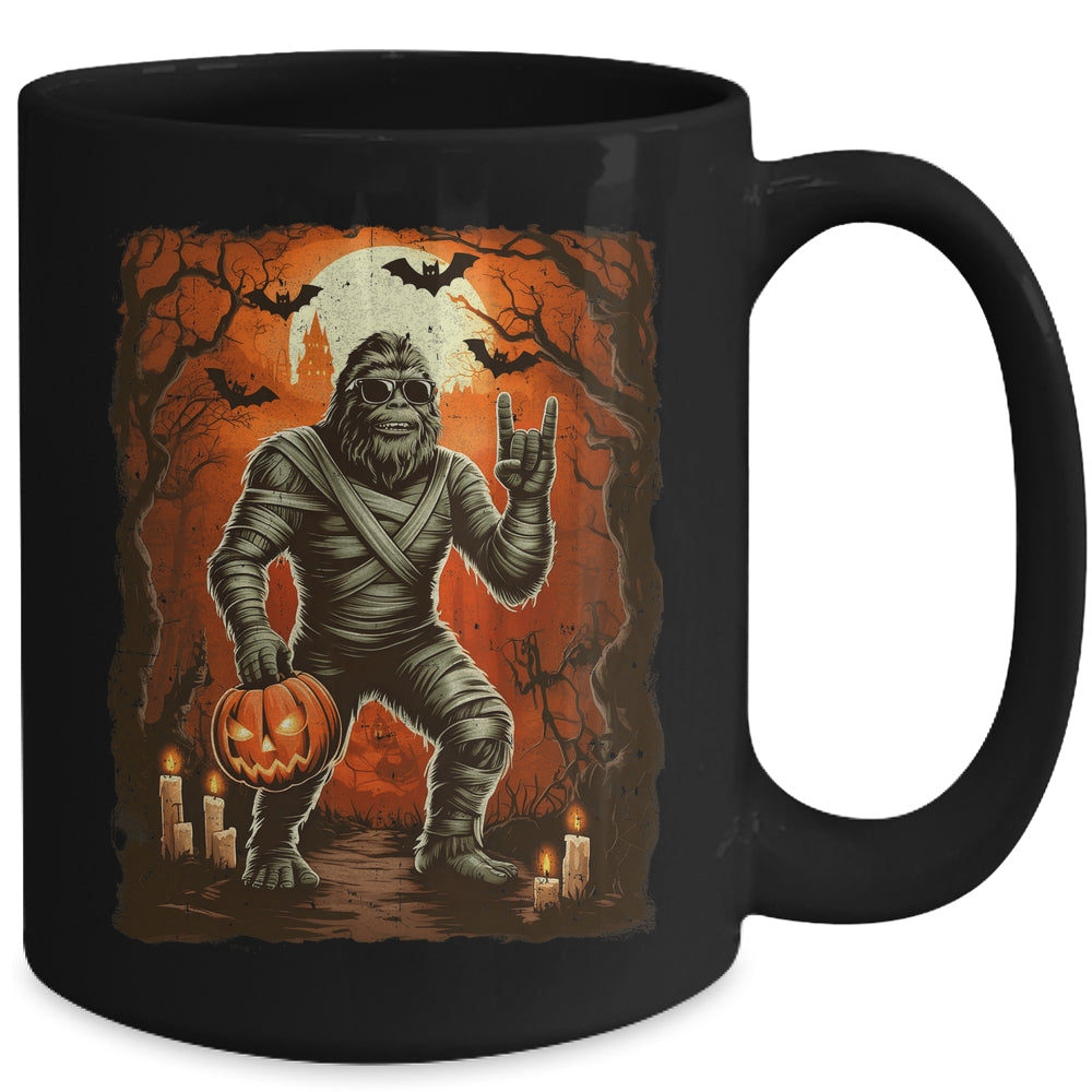 Funny Mummy Bigfoot Halloween Costumes Spooky Season Mens Mug | teecentury