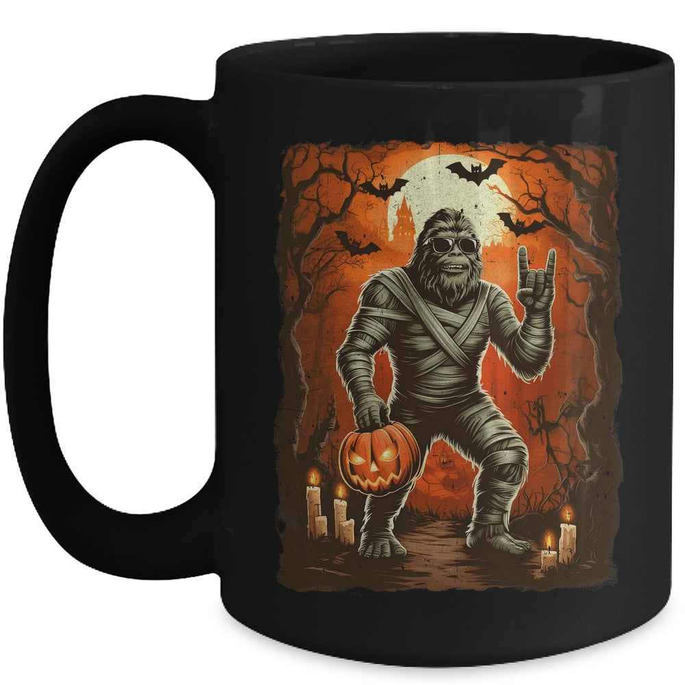 Funny Mummy Bigfoot Halloween Costumes Spooky Season Mens Mug | teecentury