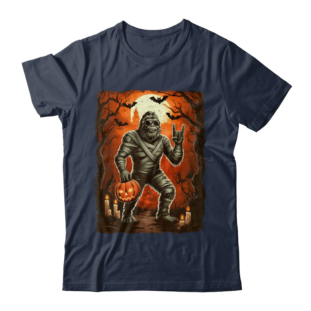 Funny Mummy Bigfoot Halloween Costumes Spooky Season Mens Shirt & Hoodie | teecentury