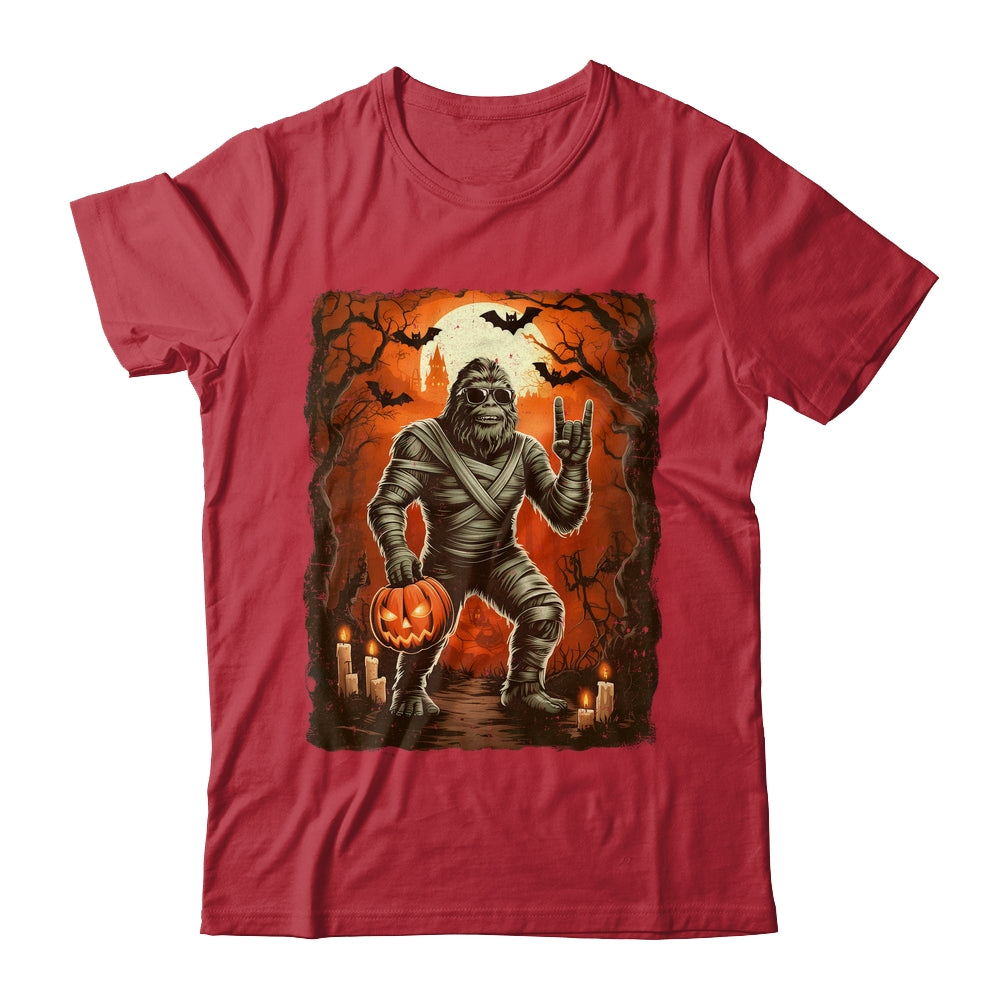 Funny Mummy Bigfoot Halloween Costumes Spooky Season Mens Shirt & Hoodie | teecentury