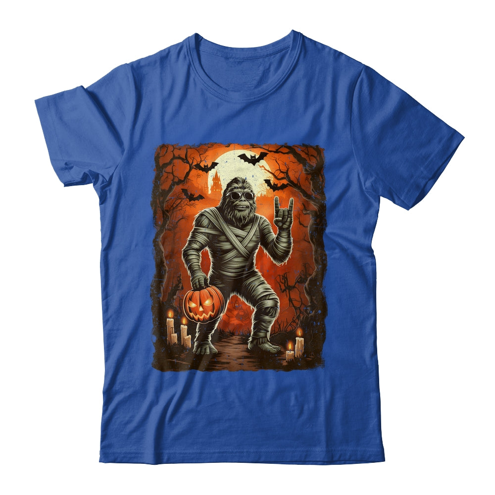 Funny Mummy Bigfoot Halloween Costumes Spooky Season Mens Shirt & Hoodie | teecentury