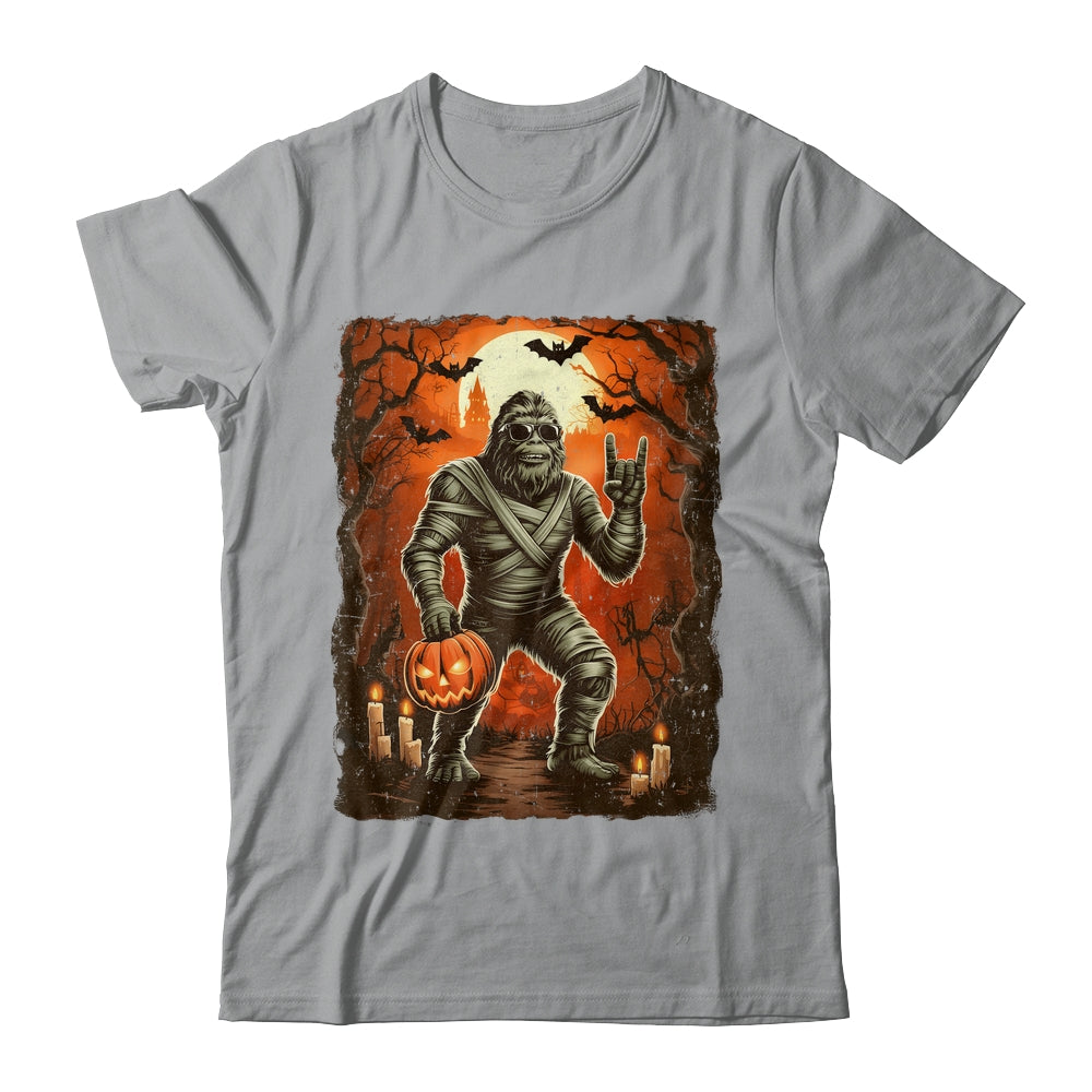 Funny Mummy Bigfoot Halloween Costumes Spooky Season Mens Shirt & Hoodie | teecentury