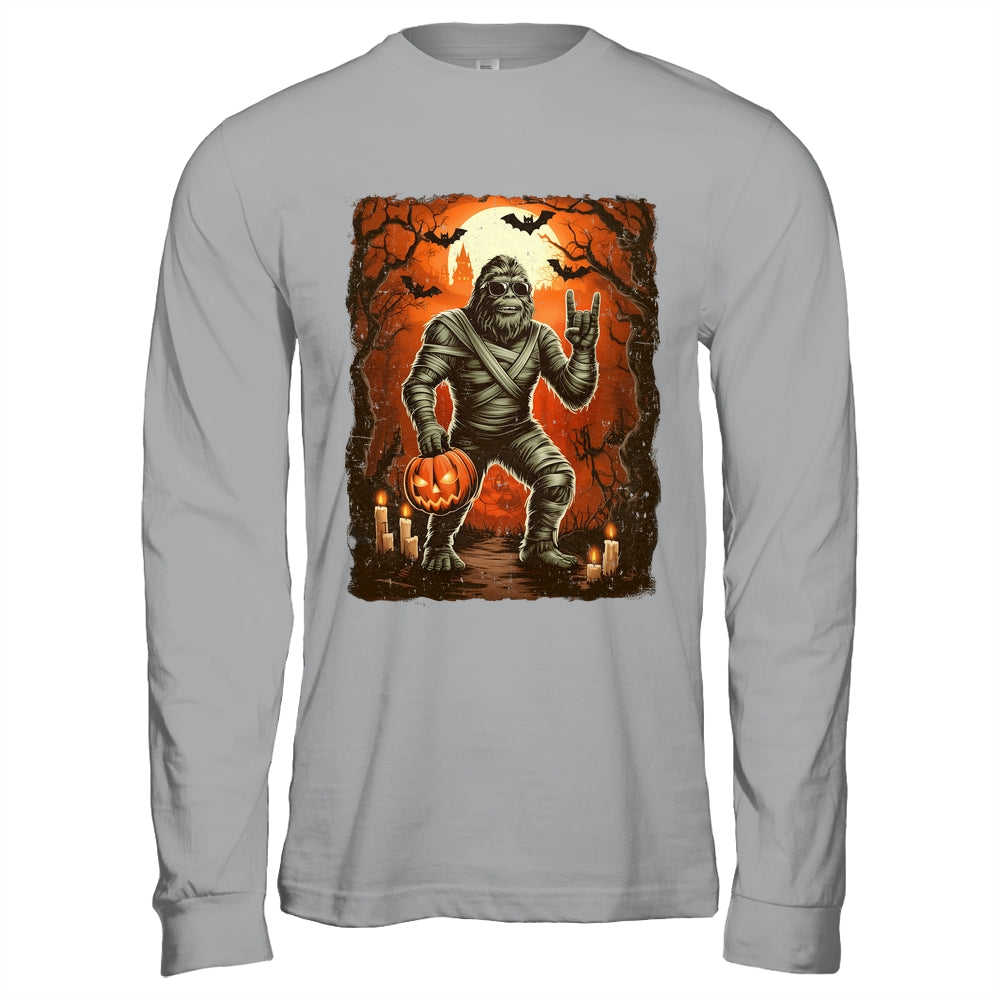 Funny Mummy Bigfoot Halloween Costumes Spooky Season Mens Shirt & Hoodie | teecentury