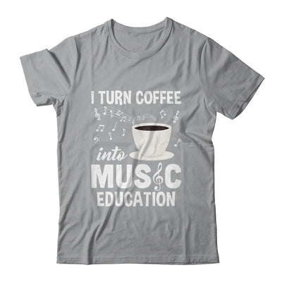 Funny Music Teacher Art For Women Men Musician Coffee Lover Shirt & Hoodie | teecentury