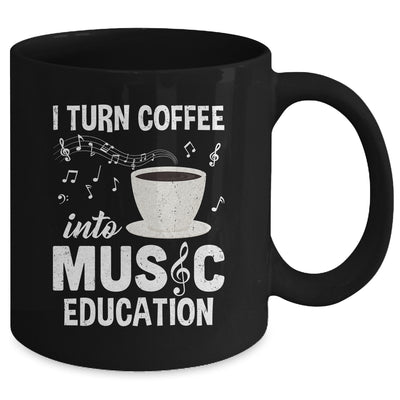 Funny Music Teacher Art For Women Men Musician Coffee Lover Mug | teecentury