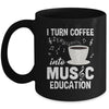 Funny Music Teacher Art For Women Men Musician Coffee Lover Mug | teecentury