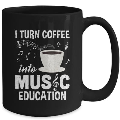 Funny Music Teacher Art For Women Men Musician Coffee Lover Mug | teecentury