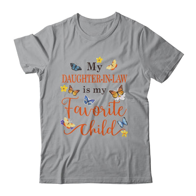 Funny My Daughter In Law Is My Favorite Child Family Butterfly Shirt & Tank Top | teecentury