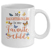 Funny My Daughter In Law Is My Favorite Child Family Butterfly Mug | teecentury