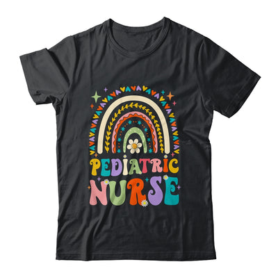Funny NICU Nurse Pediatric Nurse PEDS Nursing Rainbow Groovy Shirt & Hoodie | teecentury