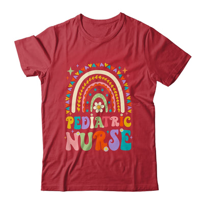 Funny NICU Nurse Pediatric Nurse PEDS Nursing Rainbow Groovy Shirt & Hoodie | teecentury