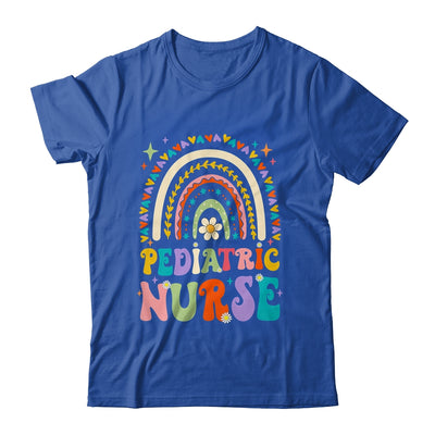 Funny NICU Nurse Pediatric Nurse PEDS Nursing Rainbow Groovy Shirt & Hoodie | teecentury