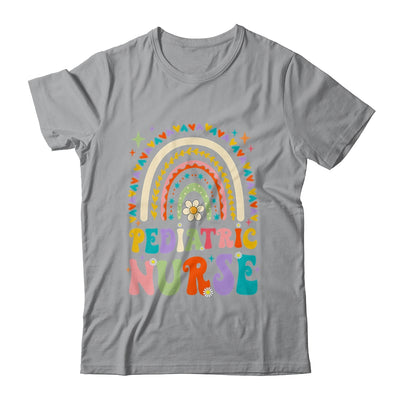 Funny NICU Nurse Pediatric Nurse PEDS Nursing Rainbow Groovy Shirt & Hoodie | teecentury