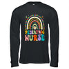 Funny NICU Nurse Pediatric Nurse PEDS Nursing Rainbow Groovy Shirt & Hoodie | teecentury
